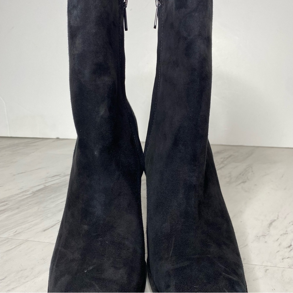 Sam Edelman Jaye Heeled Black Suede Bootie 10M - Picture 10 of 16